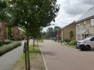 A street in the Wing Parish development